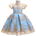 Embroidery Silk Princess Dress