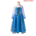 Girls Queen Print Birthday Princess Dress Kids