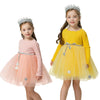 Winter Knitted Chiffon Girl Dress