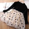 Winter Knitted Chiffon Girl Dress