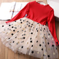 Winter Knitted Chiffon Girl Dress