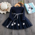 Winter Knitted Chiffon Girl Dress