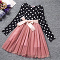 Winter Knitted Chiffon Girl Dress